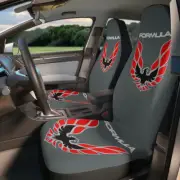 Dark Grey Firebird Formula Trans Am WS6 Classic Gift,Camaro,SEAT Covers Red