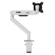 AOC AM406W Single Mechanical Spring Monitor Arm Mount (17-40") (White)