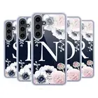 NATURE MAGICK FLORAL MONOGRAM NAVY FLOWER 2 GEL CASE COMPATIBLE SAMSUNG/MAGSAFE