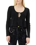 Ganni Tie Front Cardigan
