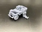 28mm, 3D Printed, WW2, US Airborne Destroyed Jeep, Bolt Action