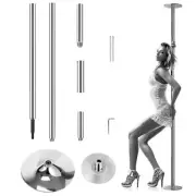 Full Kit Fitness Stripper Portable Steel Dance Pole Exercise Club Party Sport