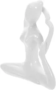 Generic Yoga Figurine for Home Decor Zen Statue for Spiritual Decorations Adaptable Yoga Pose Shelf Decor for Living Study Bedroom Tranquil Ornament