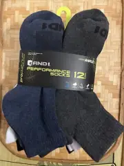 And1. Men’s 6-12 Breathable Arch Compression Ankle Socks Multicolor Pack 12Pr.