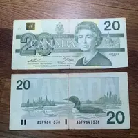 在飛比找蝦皮購物優惠-「絕版出售」加拿大🇨🇦 加幣 20 伊莉莎白 女王 紀念鈔 
