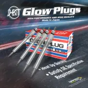 4 HKT Glow Plugs for Isuzu Big Horn Trooper Elf 150 250 Mu Wizzard Faster Rodeo (for: Isuzu)