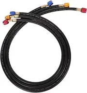 Car Air Conditioning Filling Pipe | Refrigerant Air Condition Charging Hose Kit - Air Conditioning Maintenance Tool with 45 Degree Angle Service Port for SUVs, RVs, Trucks,