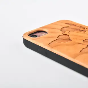 Woodu iPhone手機殼 iPhone i6 i7 i8 SE2 耐摔防震緩衝 蜂鳥信念 (保護殼 木製硬殼)