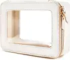 Clear Makeup Bag Cosmetic Organizer Case, Waterproof Travel Toiletry Bag for Wom