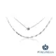 <Porabella>925純銀頸鍊鎖骨項鍊 玫瑰金雙層項鍊 小眾設計款ins風 情人節禮物 生日禮物 Necklace