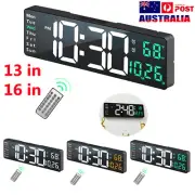 Digital Large Big Jumbo LED Wall Desk Clock Display W/ Calendar Temperature NEW