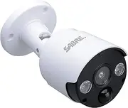 SABRE Outdoor Motion Sensor Light with Realistic Camera Design, Two 100 Lumen LED Lights, Continuous Blinking LED Light, Weather-Resistant IP44 Design, Realistic Look, No Wiring Needed
