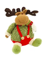Red & Green Sitting Moose