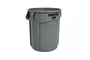 New Rubbermaid Brute 2620 Waste Container Round 76L - Grey 567Cm L X 492Cm W X