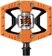 Crank Brothers Double Shot 2 Single Side Clipless Pedals 9/16" Alloy Body Orange