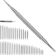 [Create idea] 1Set 142mm Watch Band Spring Bars Double Fork Tool Stainless Steel Fitting Removing Tool With Replacement Head and 1.5mm/1.8mm Spring Bars