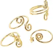 [DEARMAMY] Fashionable Toe Ring Set Handmade Open Toe Jewelry with Zircon for Summer Beach Look