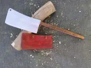 Custom Handmade Big Cleaver Knife, Full tand Blade with sheath