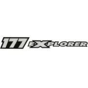 Triton Boat Decal 1946855 | 177 Explorer Black White 21 1/2 x 3 Inch