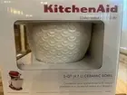 KitchenAid KSM2CB5 Ceramic Stand Mixer Bowl 5-Quart White Mermaid (New)