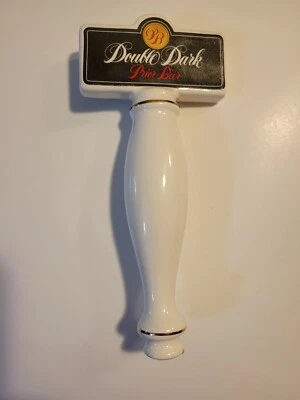 Vintage Double Dark Prior Beer Ceramic tap handle Draft Marker Knob
