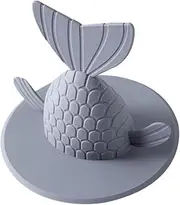 Sink Plug Fishtail Design Drain Cover for Kitchen Bath Floor Drain Strainer Pad Size l