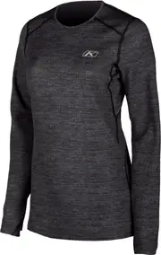 Klim Solstice 2.0, functional shirt longsleeve women , color: Dark Grey , size: XXL