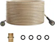 50Ft 5000Psi High Pr Ure Washer Hose M22 C Ector Repla Ent Ex Ion Hose Beige