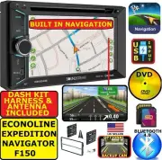 F150 NAVIGATOR EXPEDITION ECONOLINE VAN NAVIGATION Bluetooth CD Car Stereo Radio (for: Ford)