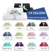 SINGLE-KS-DOUBLE-QUEEN/KING Bed FITTED SHEET(Fitted & Pillowcases)(NO FLAT)