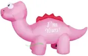 7ft Airblown PINK Valentines Day Dinosaur Yard Inflatable Lights FREE SHIPPING
