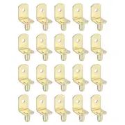 50Pcs Shelf Support Pegs, 5mm L-Shaped Bracket with Hole (Black)