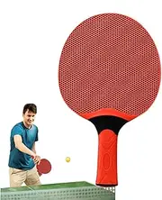 Table Tennis Racket with High Durability, Table Tennis Racquets - Waterproof Rubber Table Tennis Bat | Professional Racquet Sport Equipment for Beginners Players Indoor Outdoor Racquet Game