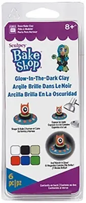 Sculpey Oven-Bake Clay Kit-Glow-In-The-Dark (Pack of 2)