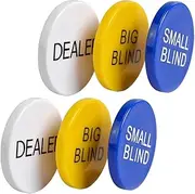 WESIEVYA 2 Sets Blind Blind Poker Chips Counting Tokens for Bingo Game Accessories Fun Reward for Great for Math Learning Sorting Games