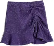 [Koton] Girls Shirred Mini Skirt Gleamy, Purple (393), 11-12 Years