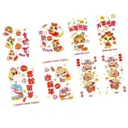 Static Clings Restaurant Removable Chinese New Year Window Clings 2025 Snake