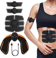EMS Abdominal Muscle Stimulator | USB Rechargeable ABS Stimulator Workout Equipment 6 Adjustable Modes Ab Machine Butty Trainer, Wearable Butt Lifting Machine Butt Trainer, Hip Trainer Strength