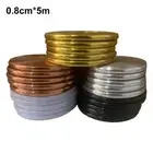 3D High Gloss Wall Trim 0 8cm*5m DIY Decoration Multiple Color Choices