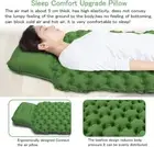 Camping Sleeping Pad, Ultralight Sleeping Mat Pillow Hiking Travel Outdoors