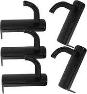 LABRIMP 5Pcs Headset Holder Hook No Punch Design Easy Install Monitor Desk Hanger for Headphones Plastic Stand for Earphone Storage with Random Pattern