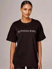 Black Workout Top for Women. Running Bare Activewear Tee