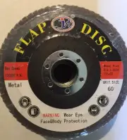 115mm/4.5'' Flap Wheels Grinding Sanding Discs 60 Grit Angle Grinder 1 PEICE