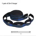 Pair of Special Reinforced Polyester Hammock Straps 2 Meters 5 Loops Adjustable