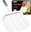 Perforated Pizza Peel 12" Professional Nonstick Aluminum Metal Paddle Spatula
