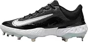 [Nike] Alpha Huarache Elite 4 Low NRG Baseball Cleats (DJ6521-001, Black/Blue Tint/Anthracite/White)