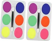 Variety of Colors Oil- Paint Palette 2pcs Face Makeup for Boys and Girls Halloween Party Stage Performance