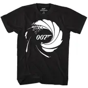 James Bond 007 Barrel Gun Logo T-Shirt-HWG130 Pure cotton high quality L