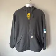 Carhartt NWT Men's Rain Defender Rockland Sherpa Lined Hooded Sweatshirt - XL