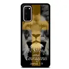 Strong Lion Bible Verse Case Cover Samsung Galaxy S23 S22 Plus Ultra S21+ S20